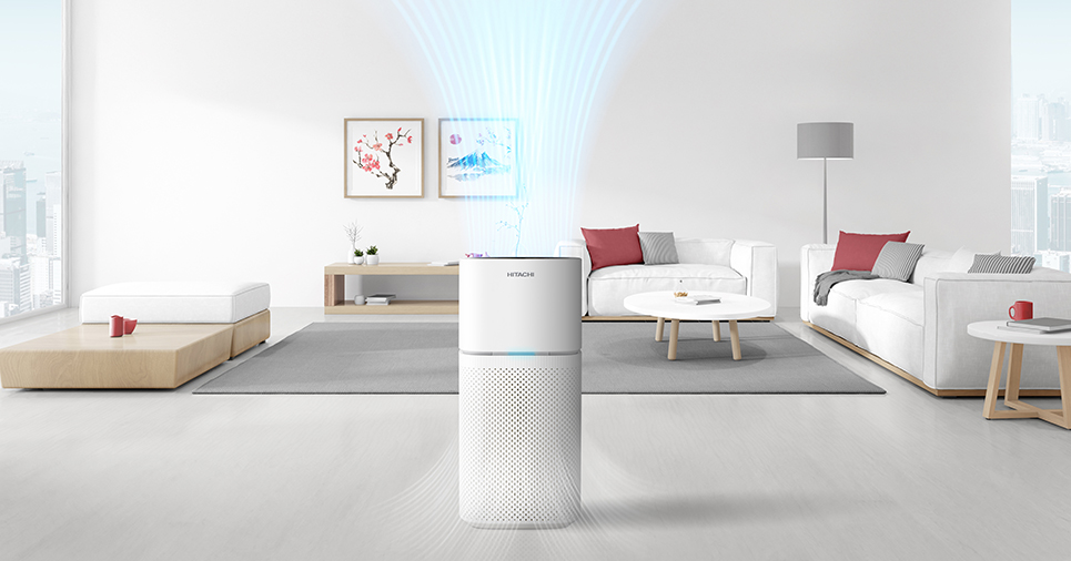 Banner các dòng sản phẩm máy lọc không khí Hitachi